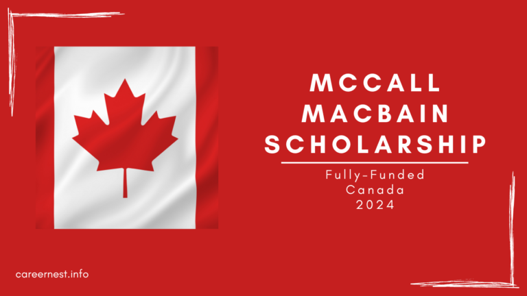 Fully-Funded | McCall MacBain Scholarship | Canada | 2024