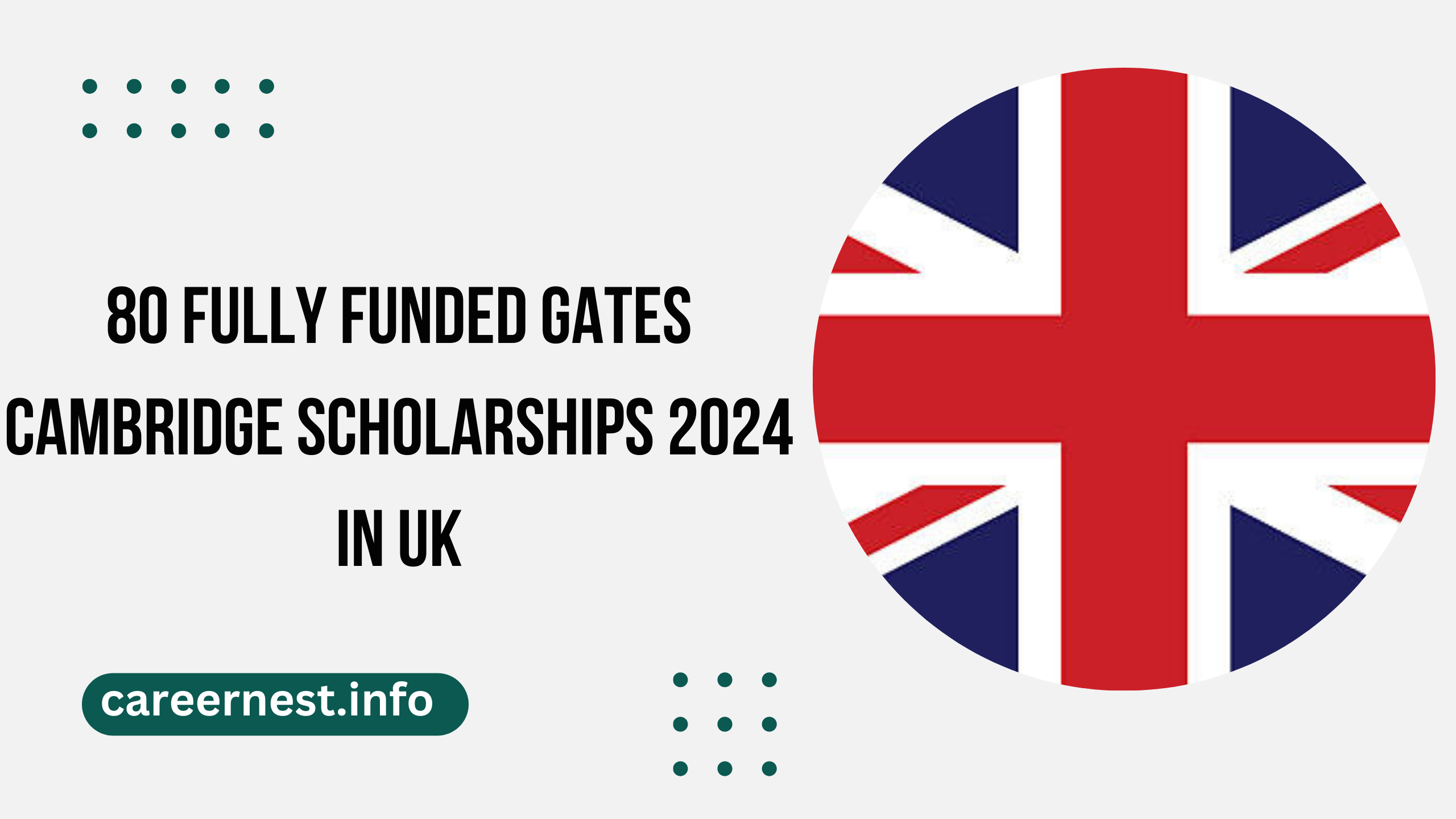 80 Fully Funded Gates Cambridge Scholarships 2024 in UK
